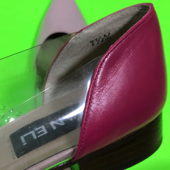 VANELi VERO CUOIO Vintage Pink/Clear Side Heels - Picture 8 of 8